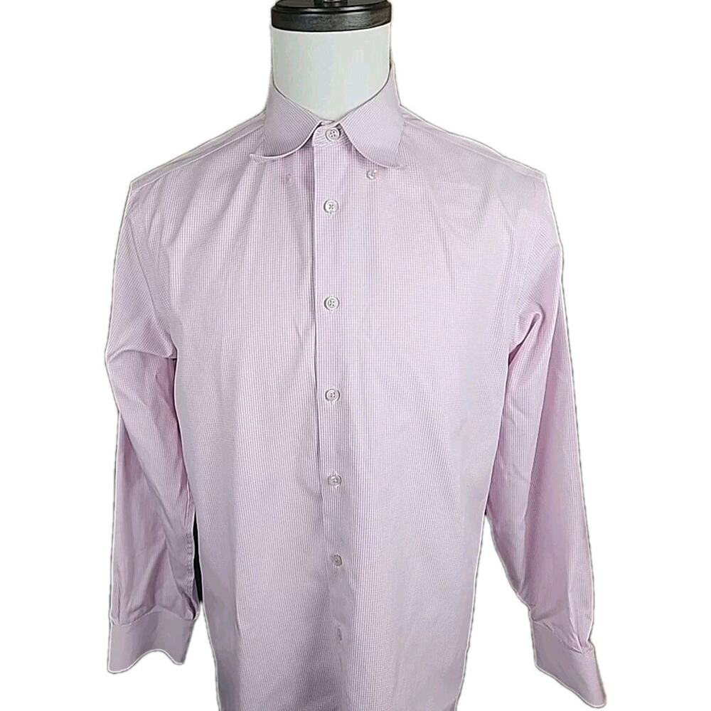 Charles Tyrwhitt Shirt Mens 16/34in 41 , Pink Classic Fit Non-Iron L/S Button Up